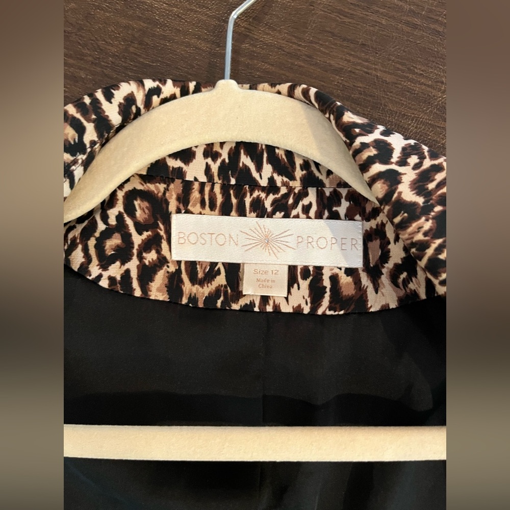 Boston Proper Animal Print Blazer - Picture 9 of 9
